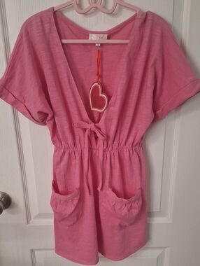 Luv2Luv Pink Lounge Cover-Up/Dress NWT   Size S